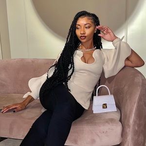 Elegant Vintage Business Top